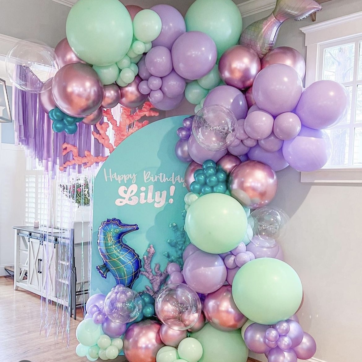 BACKDROP BALLOON : MERMAID THEME - Image 2