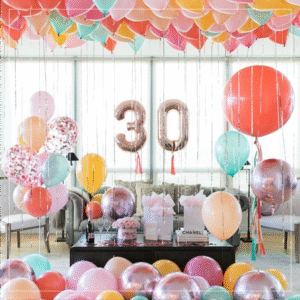 ROOM BALLOON DECORATION : PASTEL PARTY
