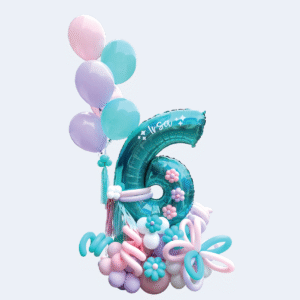 NUMBER MARQUEE : AQUA