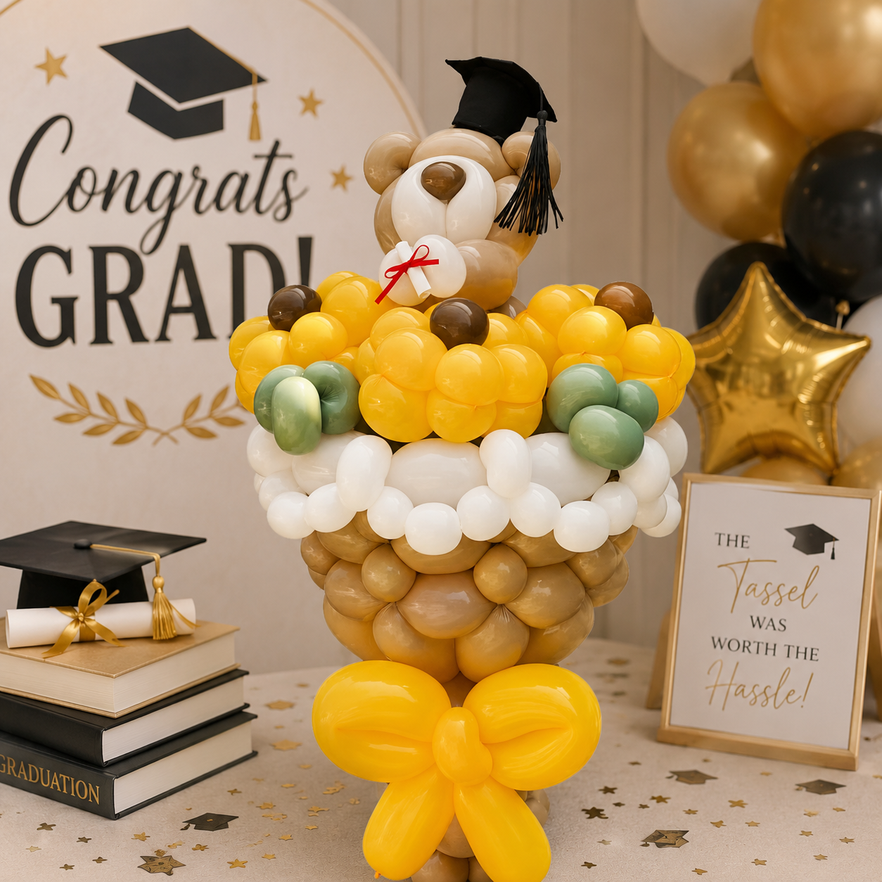 BLOOMLOON™ FLOWER BOUQUET : GRADUATION BEAR - Image 3