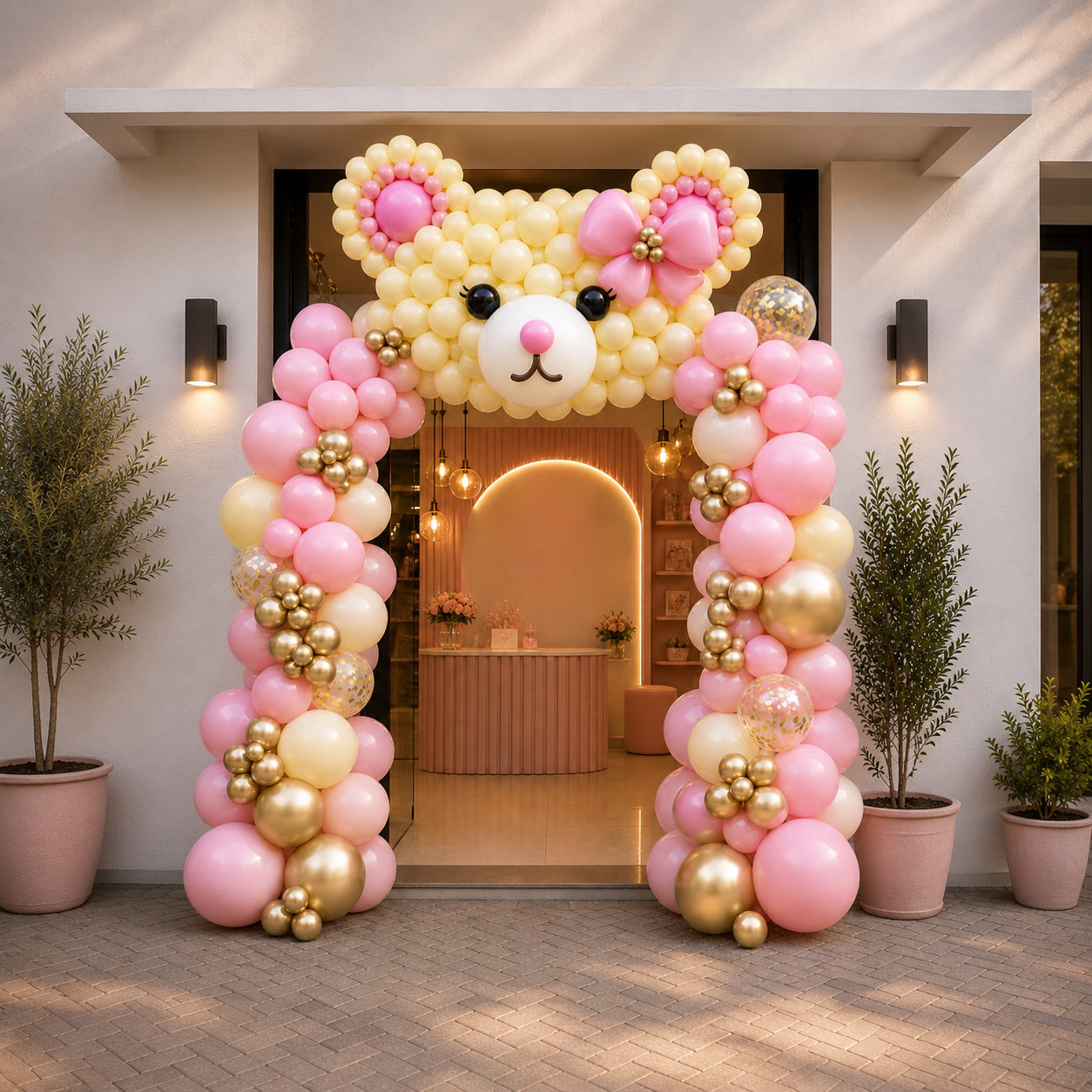 BALLOON ARCH : TEDDY (PINK) - Image 3